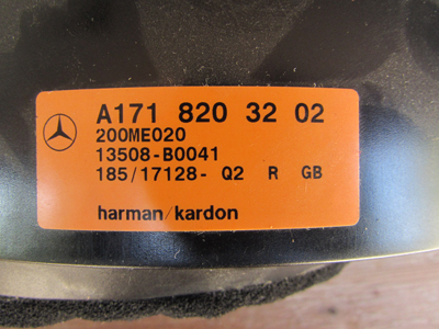 Mercedes R171 Door Speaker Set Harmon Kardon, Right A1718203202 SLK280 SLK300 SLK350 SLK556